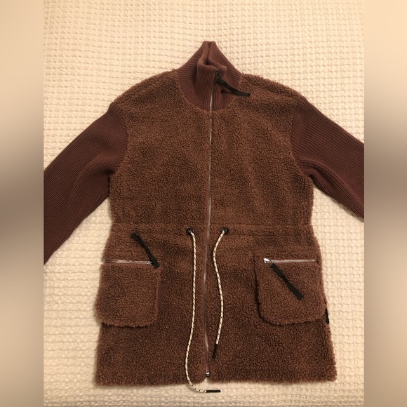 VARLEY Westwood Sherpa And Knit Jacket size S NWT - Picture 3 of 13